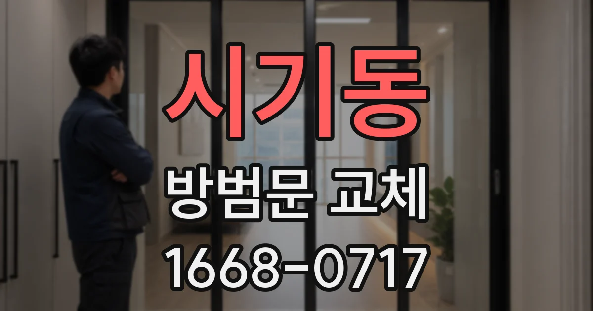 시기동 방범문 교체