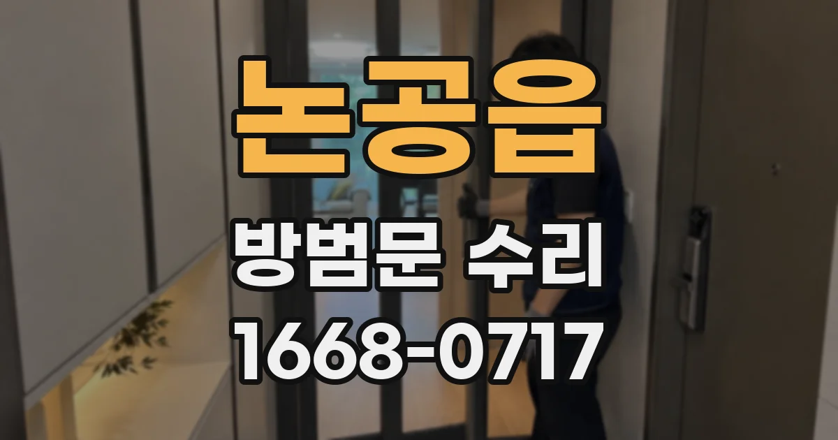 논공읍 방범문 수리