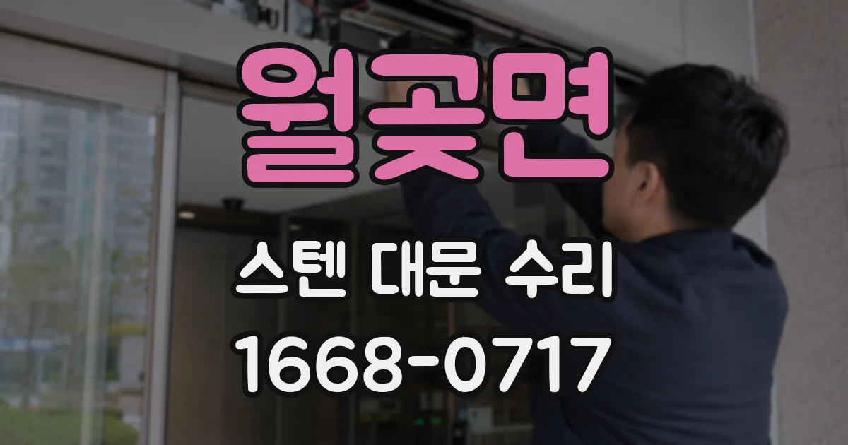 월곶면 스텐 대문 수리