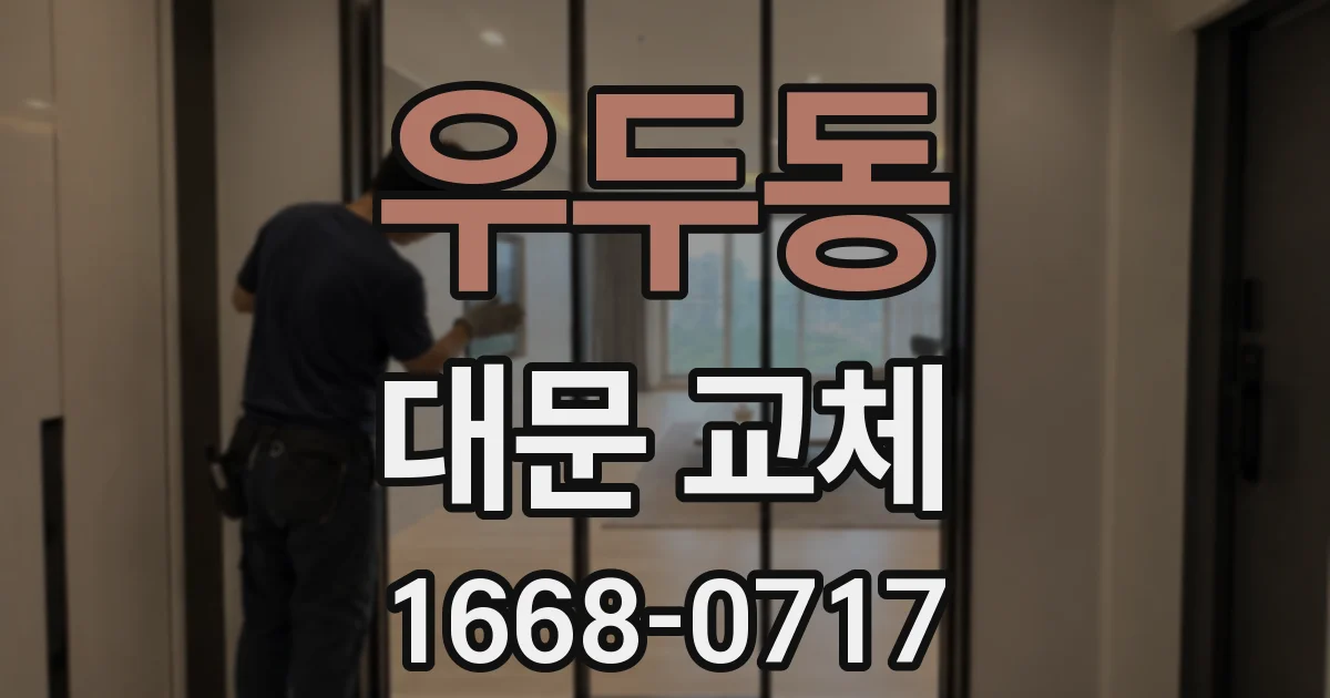 우두동 대문 교체