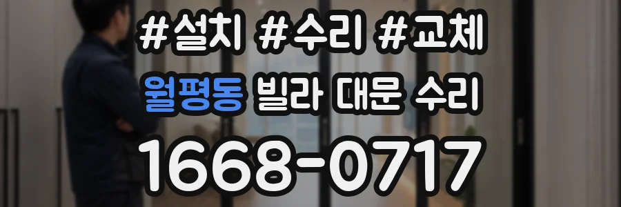 월평동 빌라 대문 수리