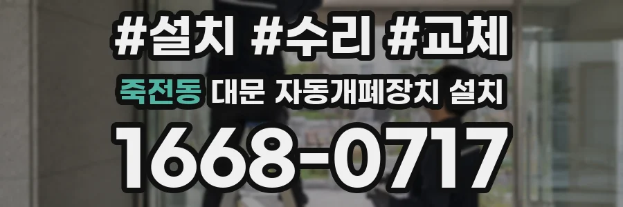죽전동 대문 자동개폐장치 설치