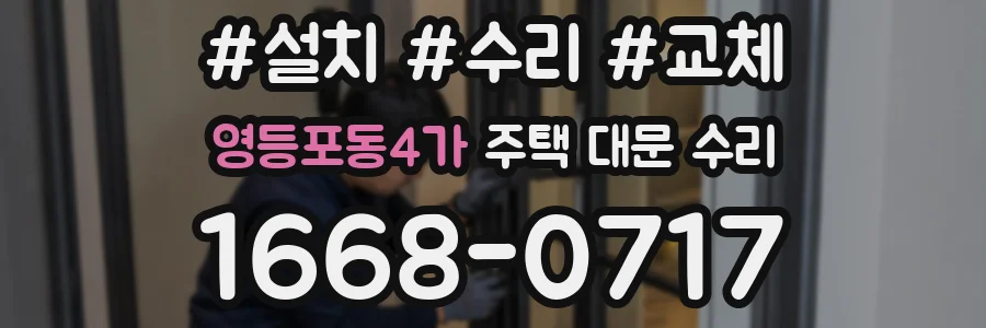 영등포동4가 주택 대문 수리