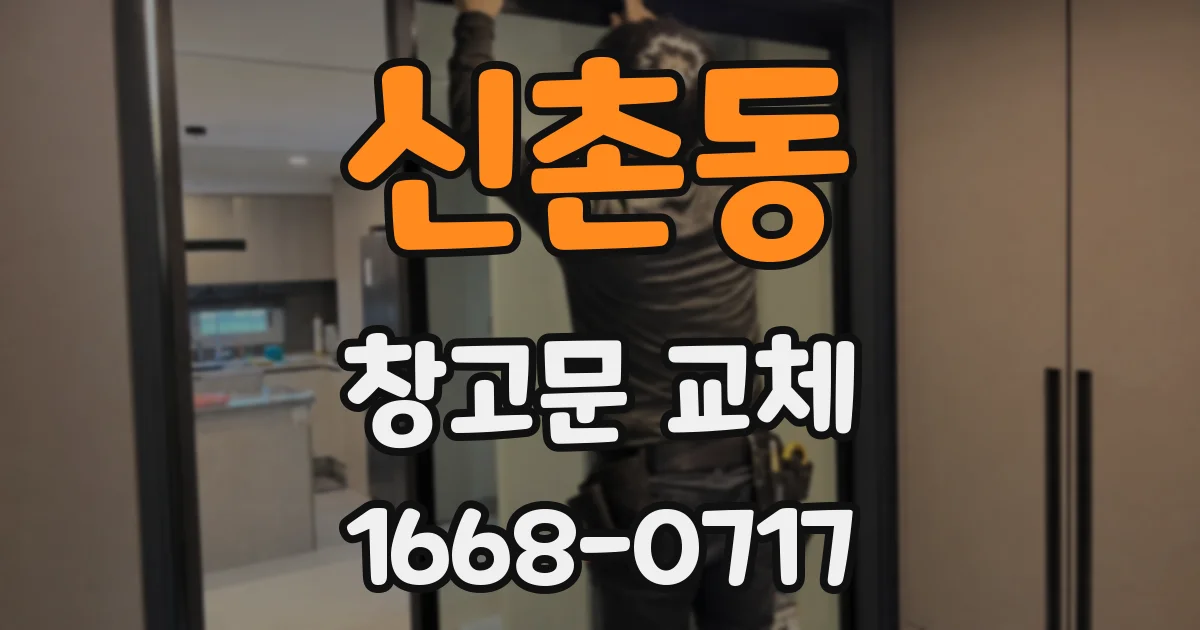 신촌동 창고문 교체