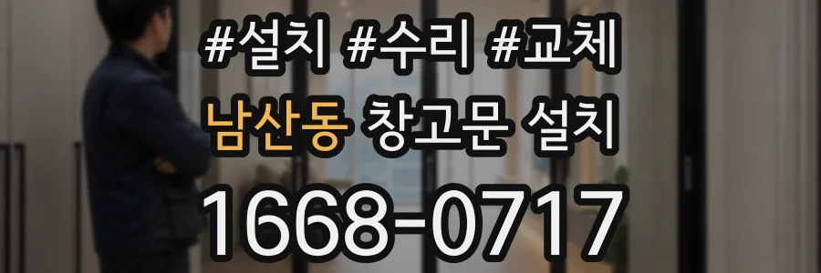 남산동 창고문 설치