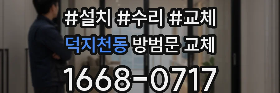 덕지천동 방범문 교체