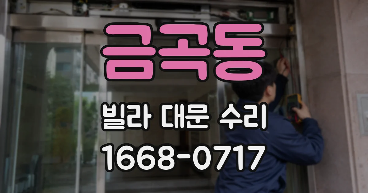 금곡동 빌라 대문 수리