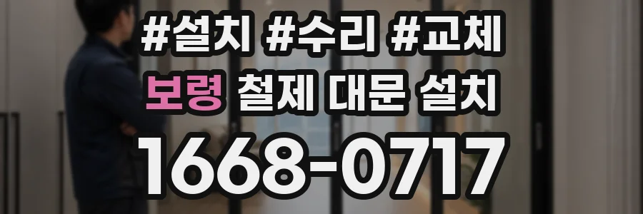 보령 철제 대문 설치