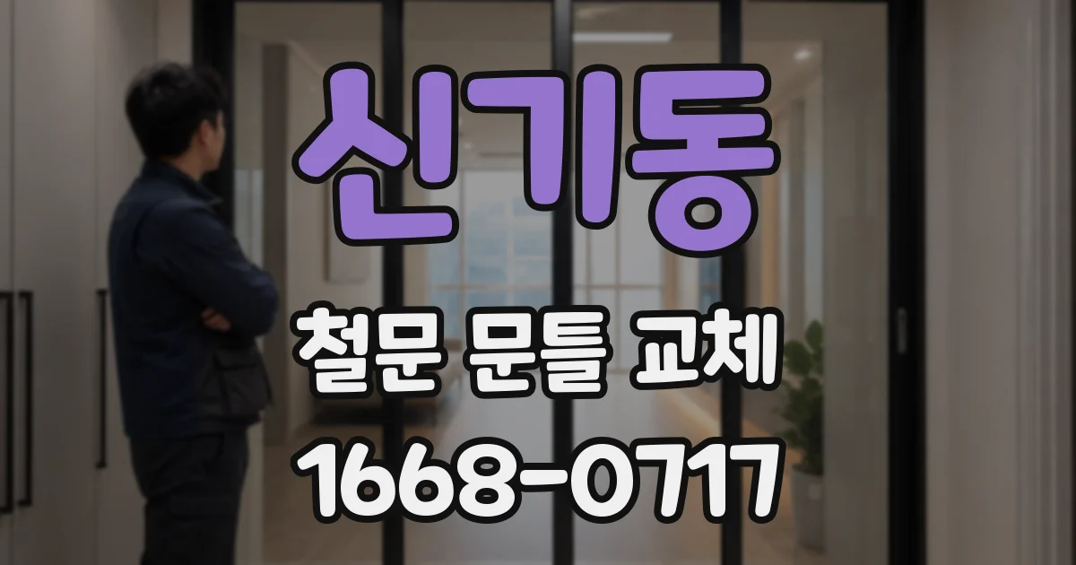 신기동 철문 문틀 교체