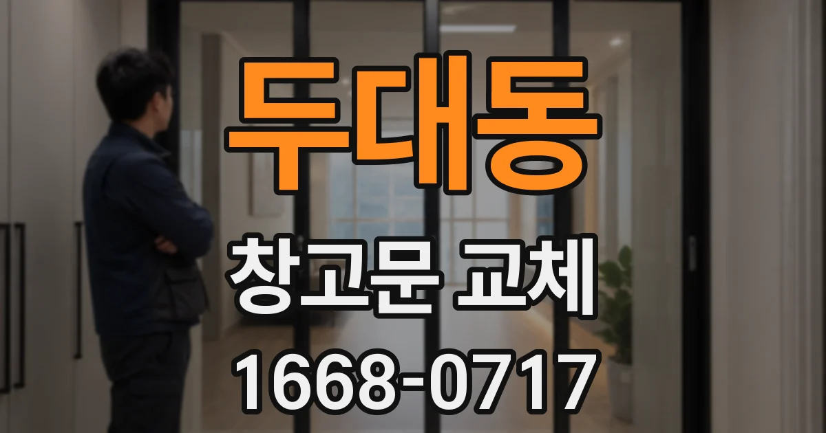두대동 창고문 교체