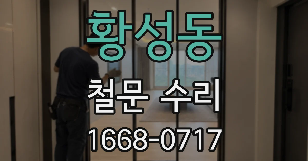 황성동 철문 수리