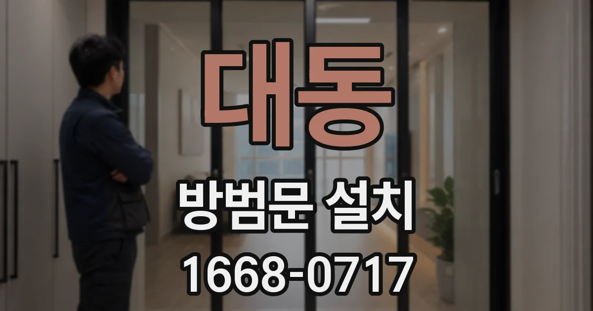 대동 방범문 설치