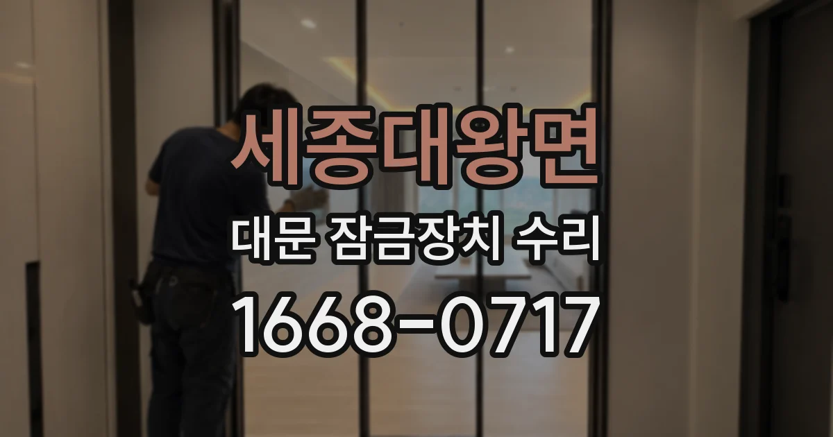 세종대왕면 대문 잠금장치 수리