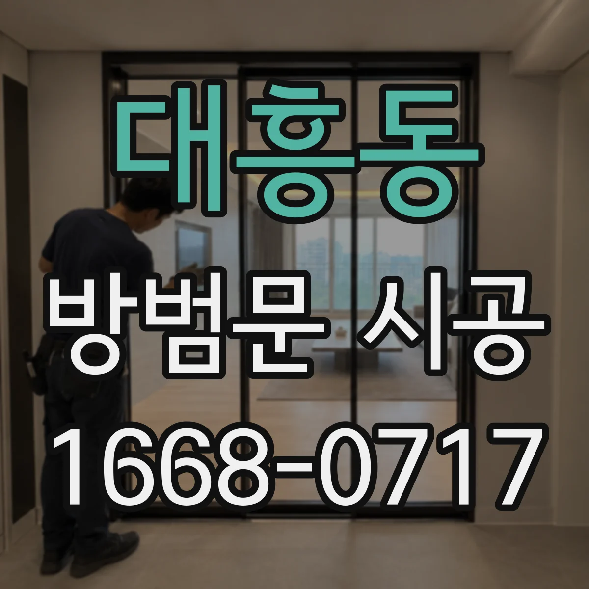 대흥동 방범문 시공