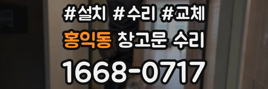 홍익동 창고문 수리