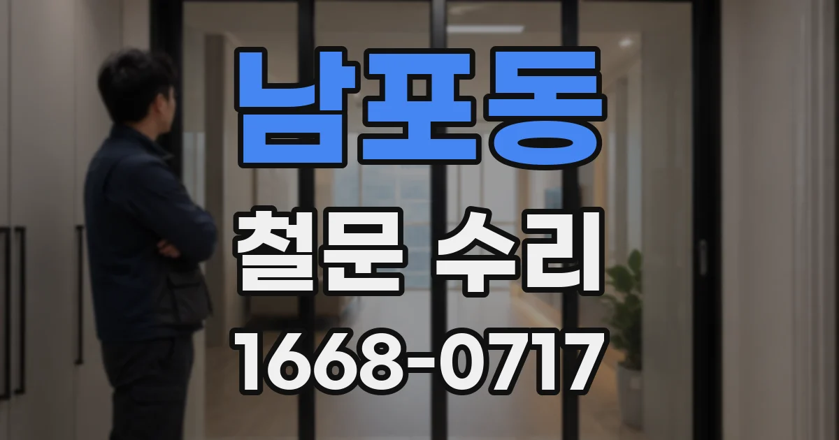 남포동 철문 수리