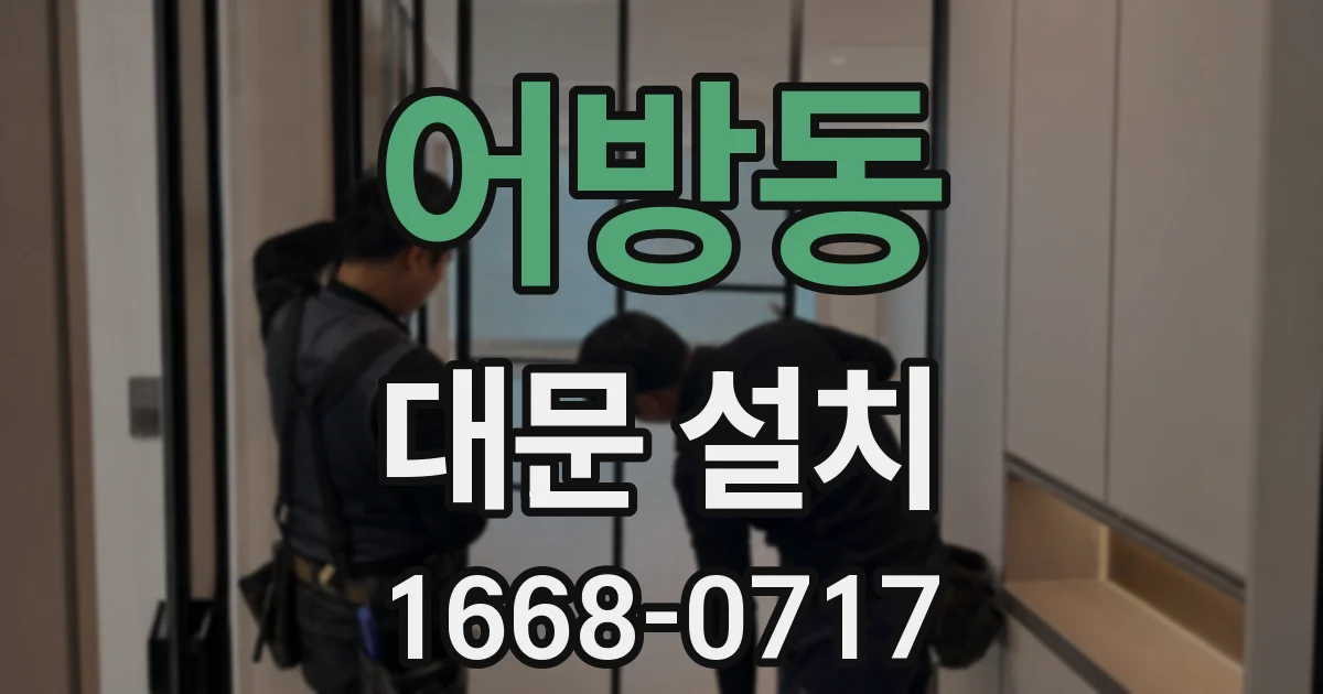 어방동 대문 설치