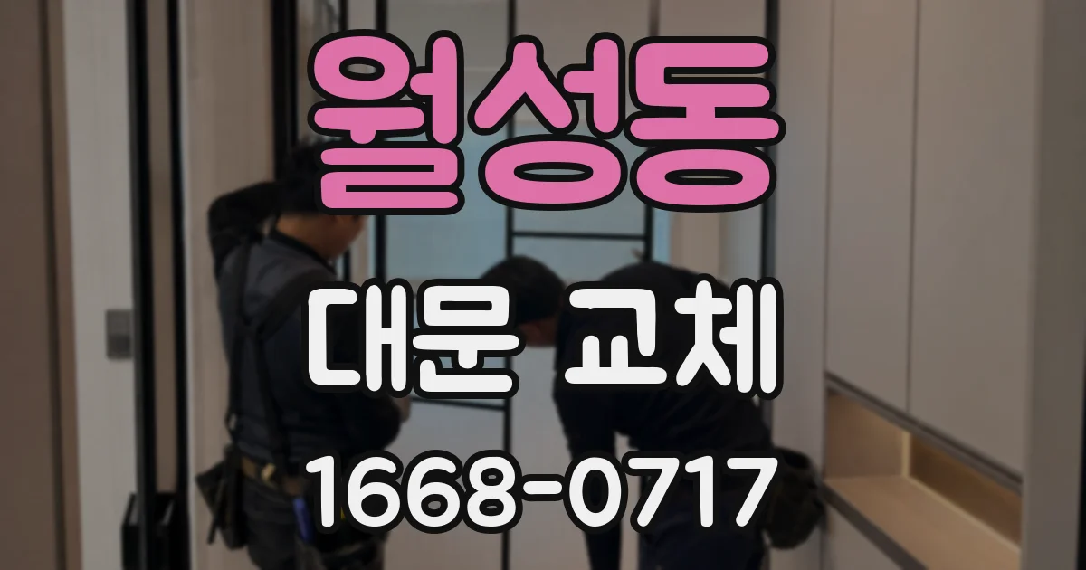 월성동 대문 교체