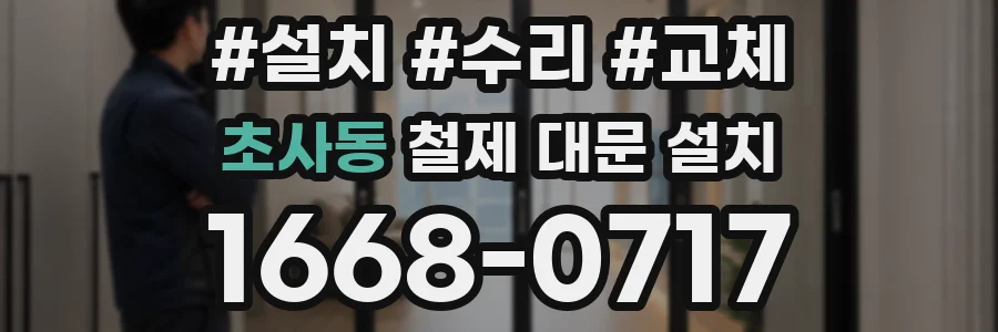 초사동 철제 대문 설치