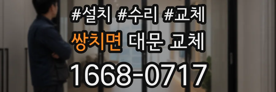쌍치면 대문 교체