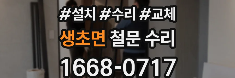생초면 철문 수리