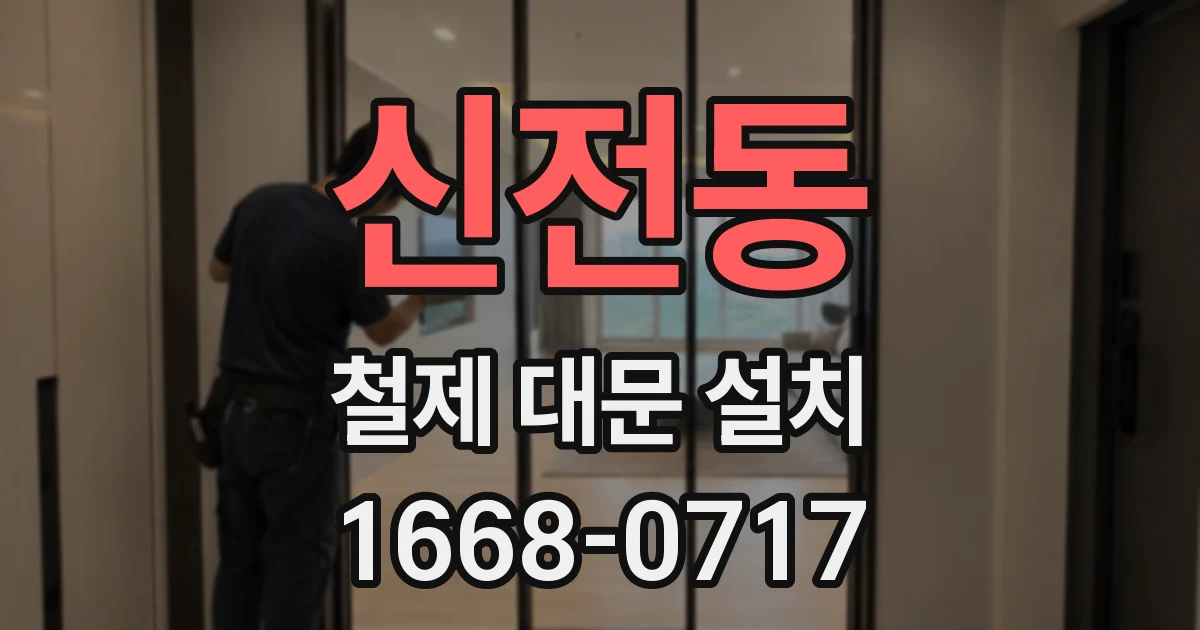 신전동 철제 대문 설치