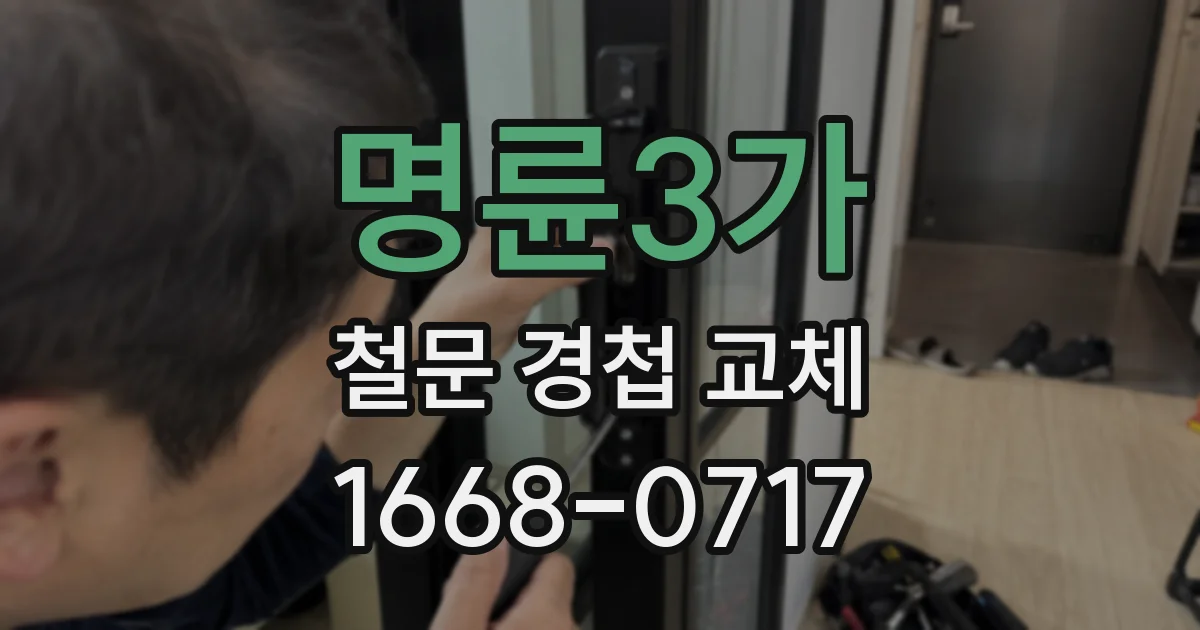 명륜3가 철문 경첩 교체