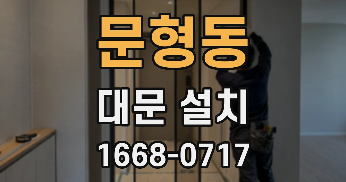 문형동 대문 설치
