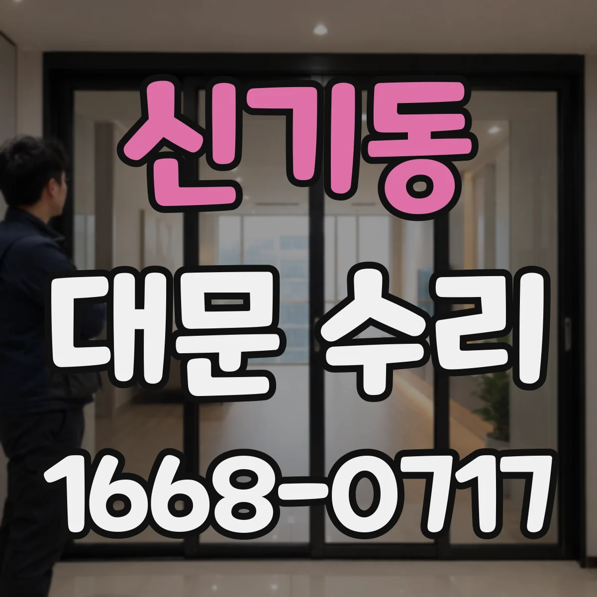 신기동 대문 수리