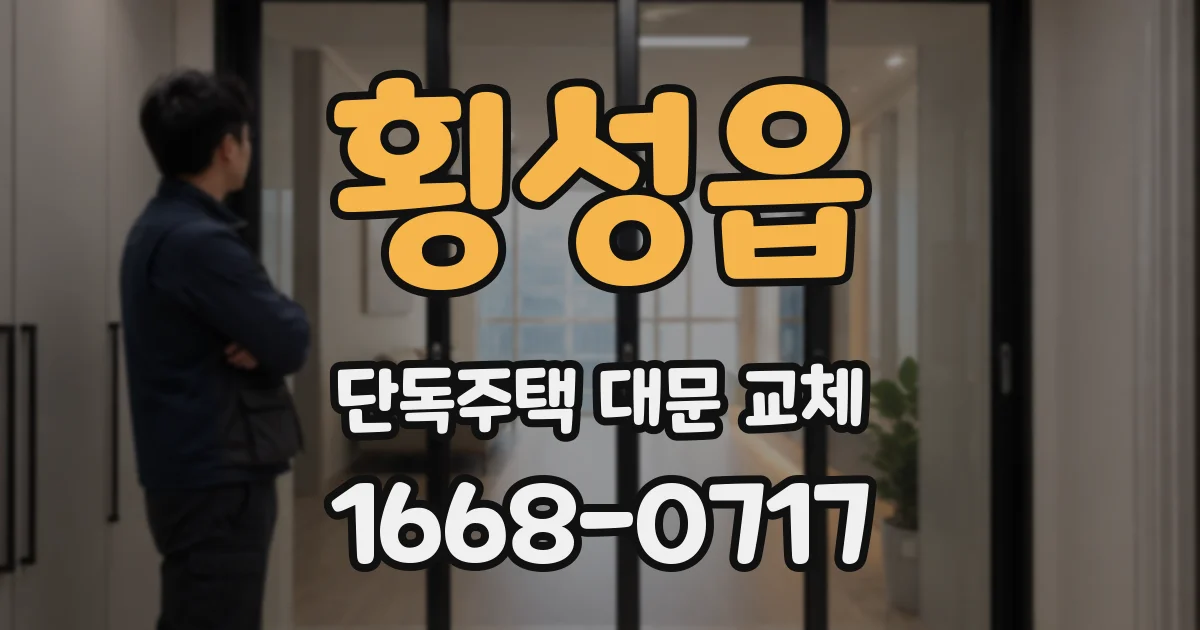 횡성읍 단독주택 대문 교체
