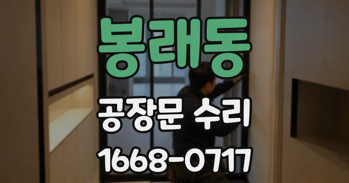 봉래동 공장문 수리