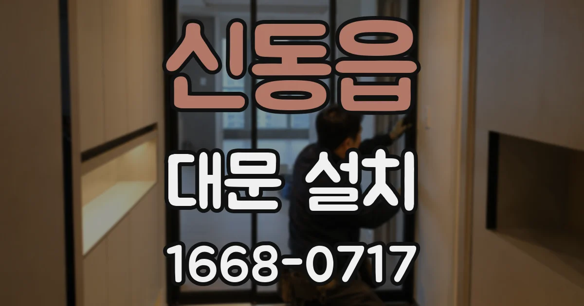 신동읍 대문 설치