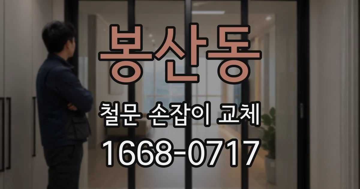 봉산동 철문 손잡이 교체