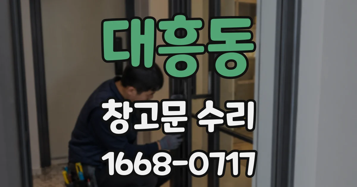 대흥동 창고문 수리