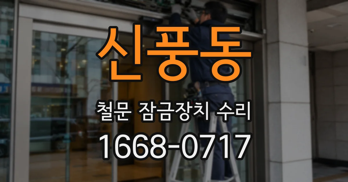 신풍동 철문 잠금장치 수리