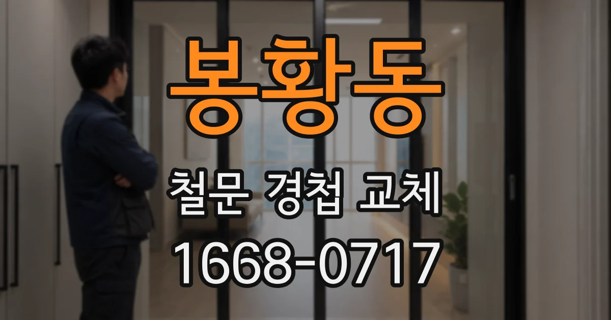 봉황동 철문 경첩 교체