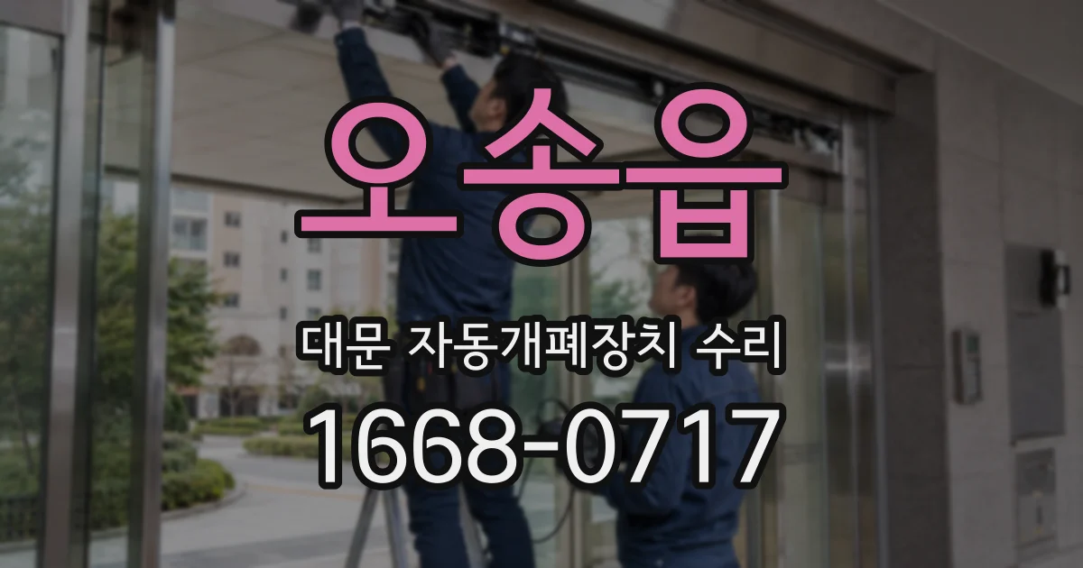 오송읍 대문 자동개폐장치 수리
