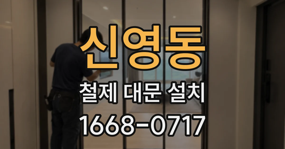 신영동 철제 대문 설치