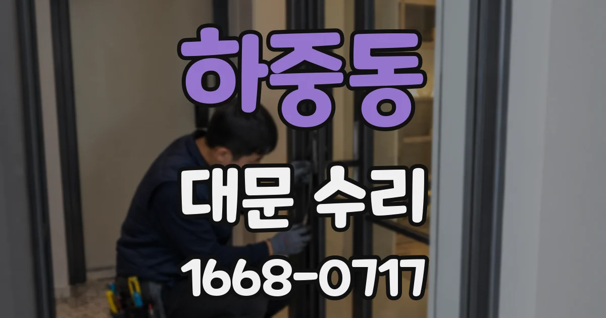 하중동 대문 수리