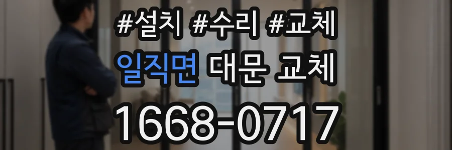 일직면 대문 교체