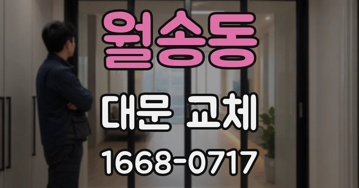 월송동 대문 교체