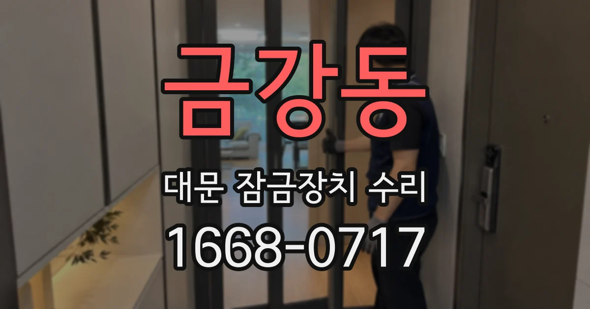 금강동 대문 잠금장치 수리