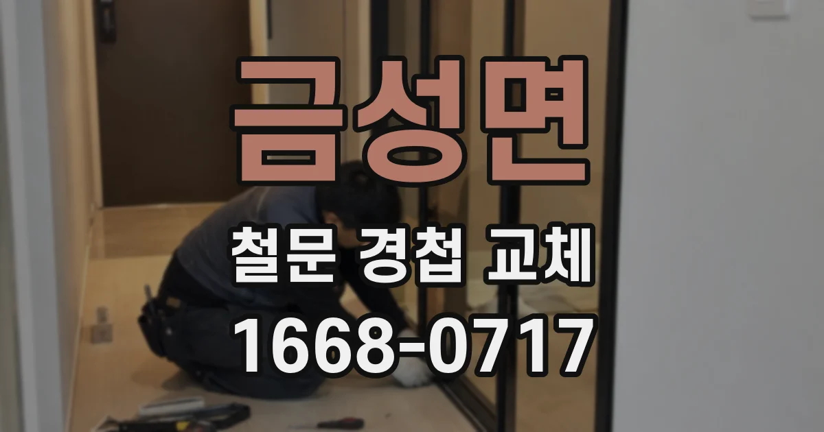금성면 철문 경첩 교체