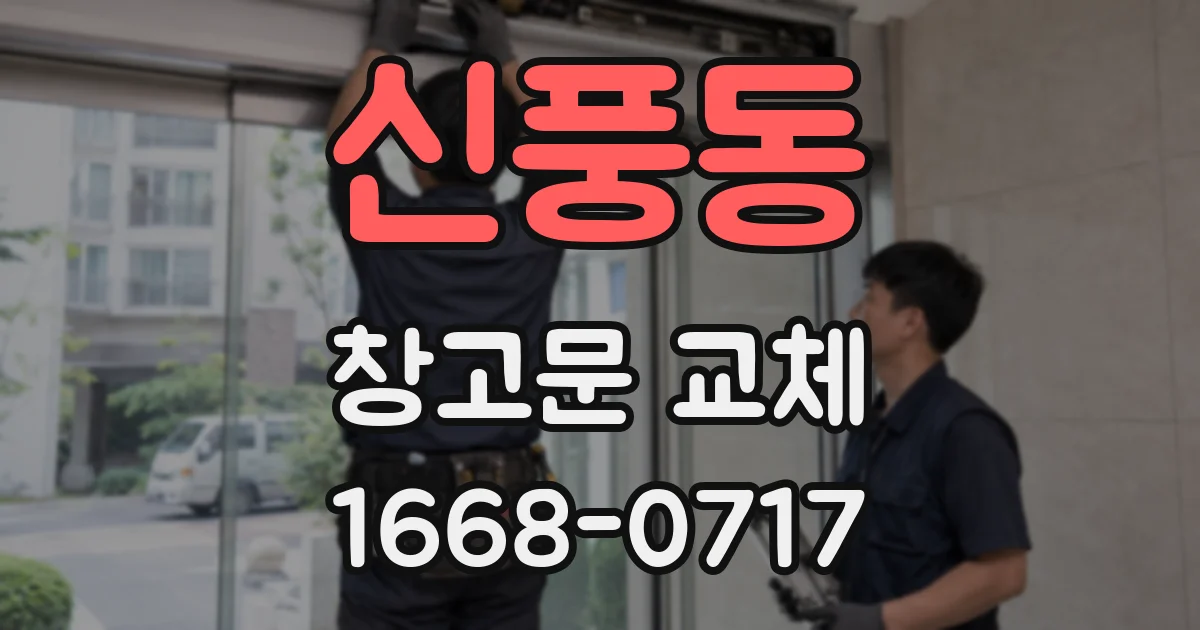 신풍동 창고문 교체