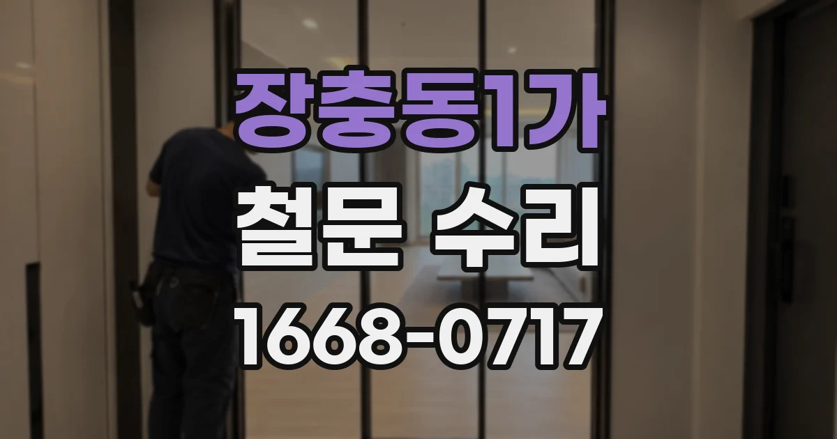 장충동1가 철문 수리