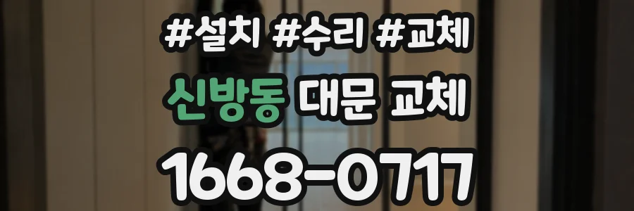 신방동 대문 교체