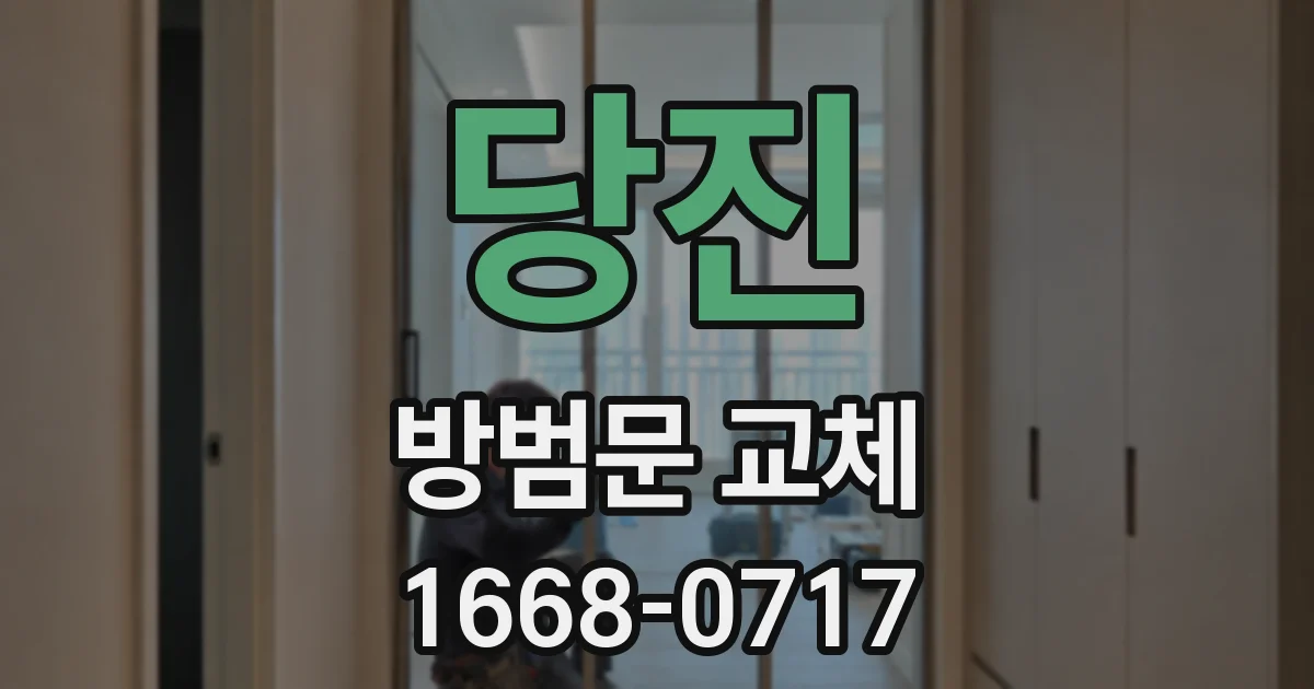 당진 방범문 교체