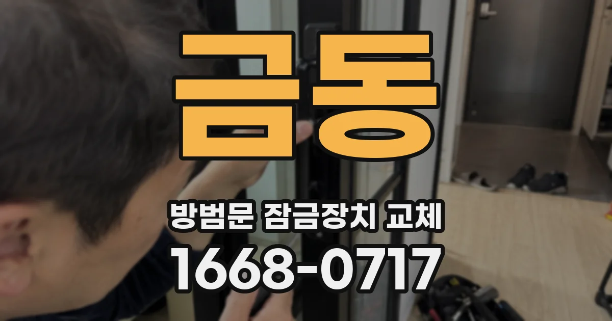 금동 방범문 잠금장치 교체