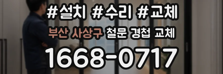 부산 사상구 철문 경첩 교체