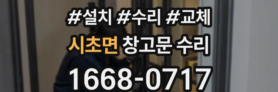시초면 창고문 수리